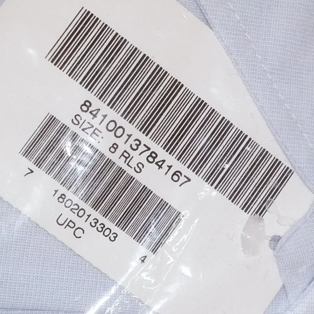 US Military Navy 8 Regular Button Long Sleeve Shirt still in the Naval Packaging - Picture 2 of 5